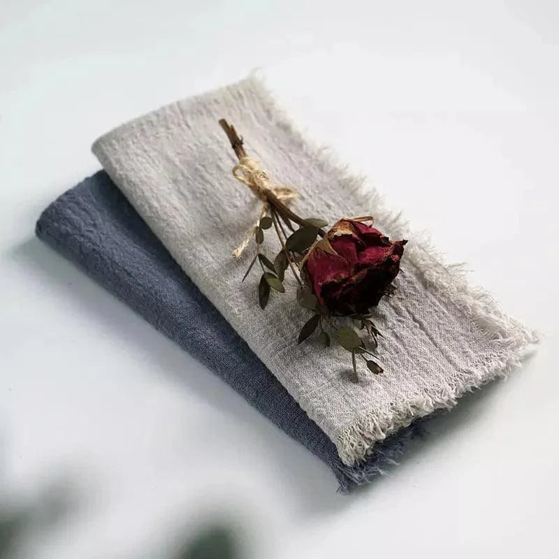 Jogo de Guardanapos Algodão Estilo Rústico 20 Peças Lenogue