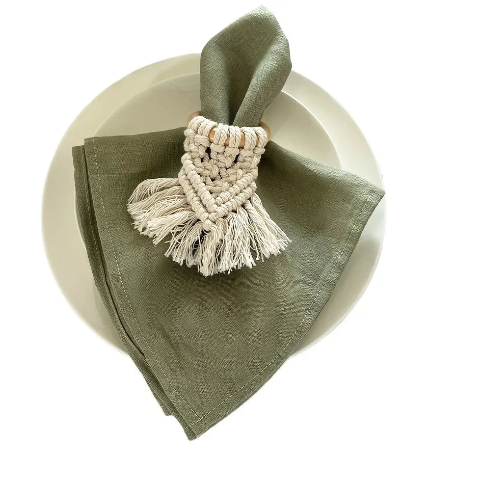 Jogo de Guardanapos em Poliéster Durável para Mesa Jantar Lenogue