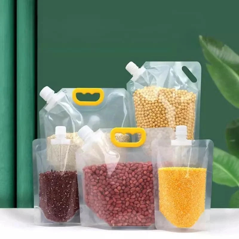 Kit 10 Sacos Dispenser para Armazenamento de Alimentos Lenogue