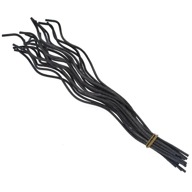 Kit 20 Varetas de Rattan Onduladas para Difusores Aromas Lenogue Preto (20 Peças)