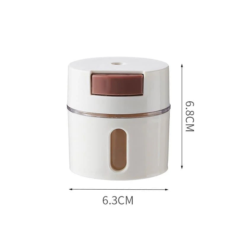 Kit 6 Porta Temperos Magnéticos de Parede com Dosador Lenogue Peças + Barra Magnética