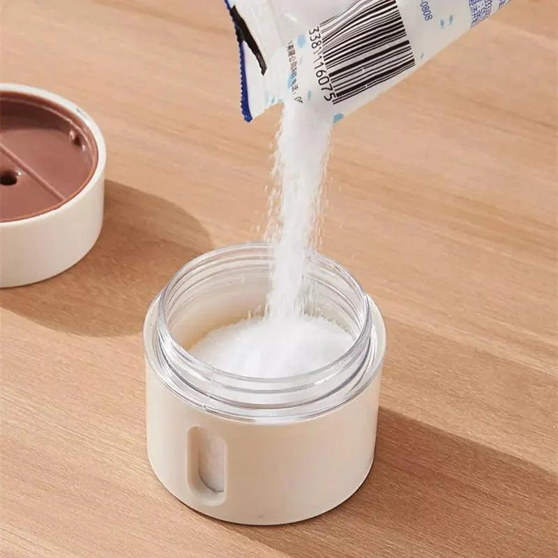 Kit 6 Porta Temperos Magnéticos de Parede com Dosador Lenogue Peças + Barra Magnética