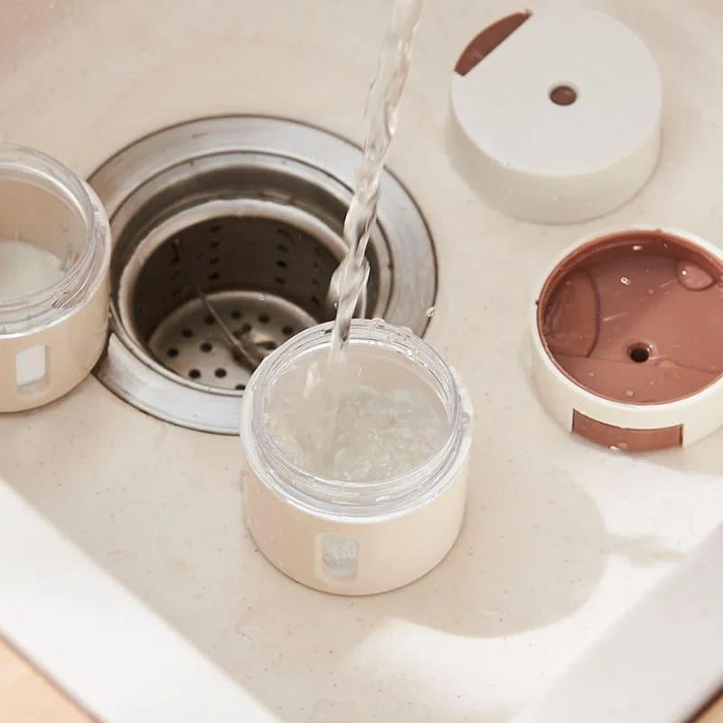 Kit 6 Porta Temperos Magnéticos de Parede com Dosador Lenogue Peças + Barra Magnética