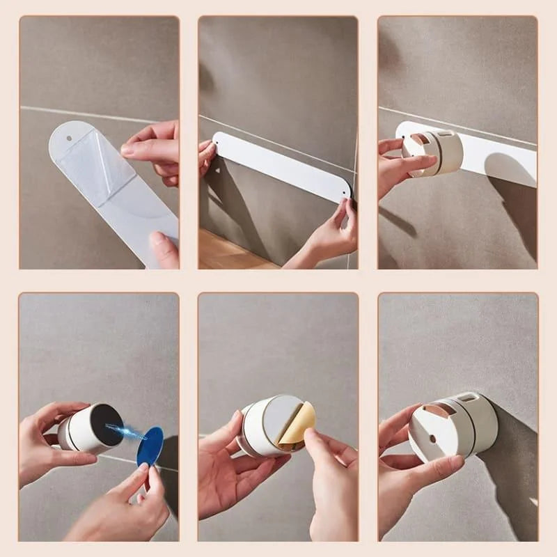 Kit 6 Porta Temperos Magnéticos de Parede com Dosador Lenogue Peças + Barra Magnética