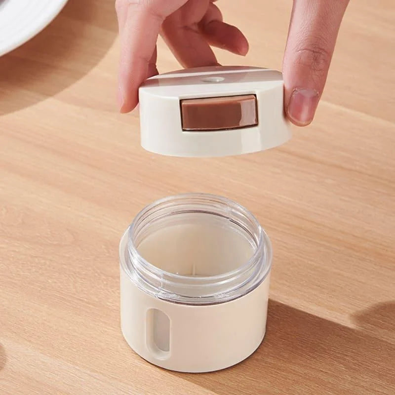 Kit 6 Porta Temperos Magnéticos de Parede com Dosador Lenogue Peças + Barra Magnética