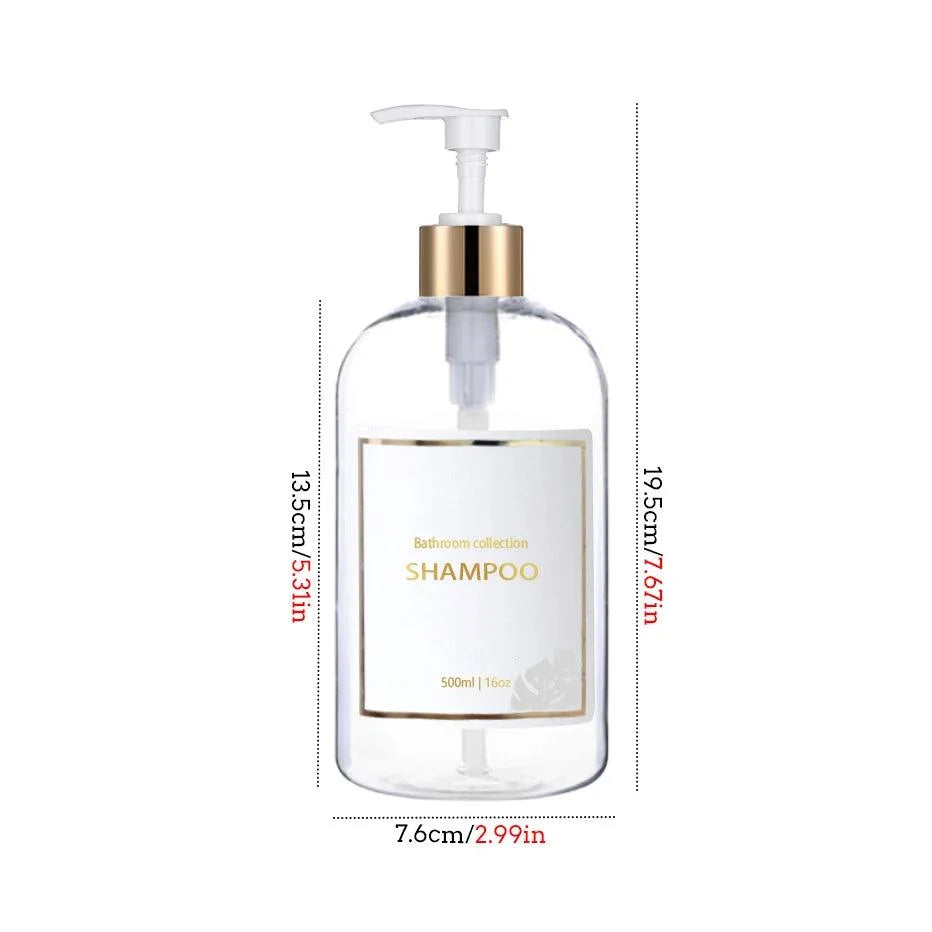 Kit Dispensador de Sabão Líquido 3 Peças para Banheiro Lenogue Transparente