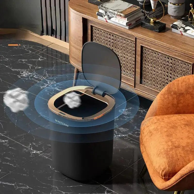 Lixeira Automática 12l com Sensor para Banheiro e Cozinha Lenogue