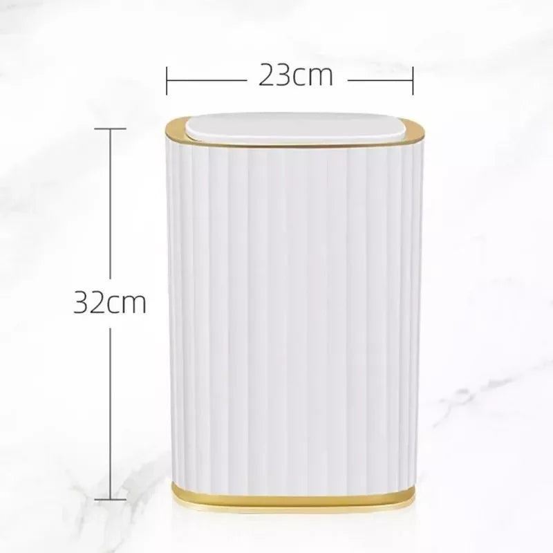 Lixeira Automática com Sensor 15l para Banheiro e Cozinha Lenogue