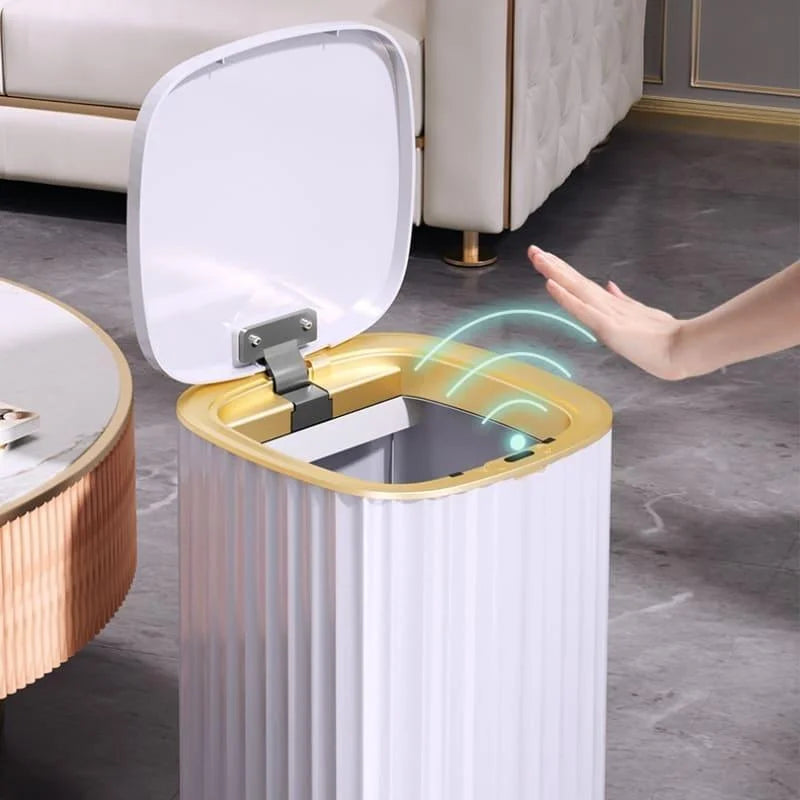 Lixeira Automática com Sensor 15l para Banheiro e Cozinha Lenogue