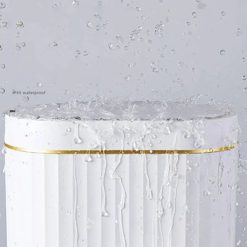 Lixeira Automática Oval 9l com Sensor para Banheiro e Cozinha Lenogue Branco (9l Oval)