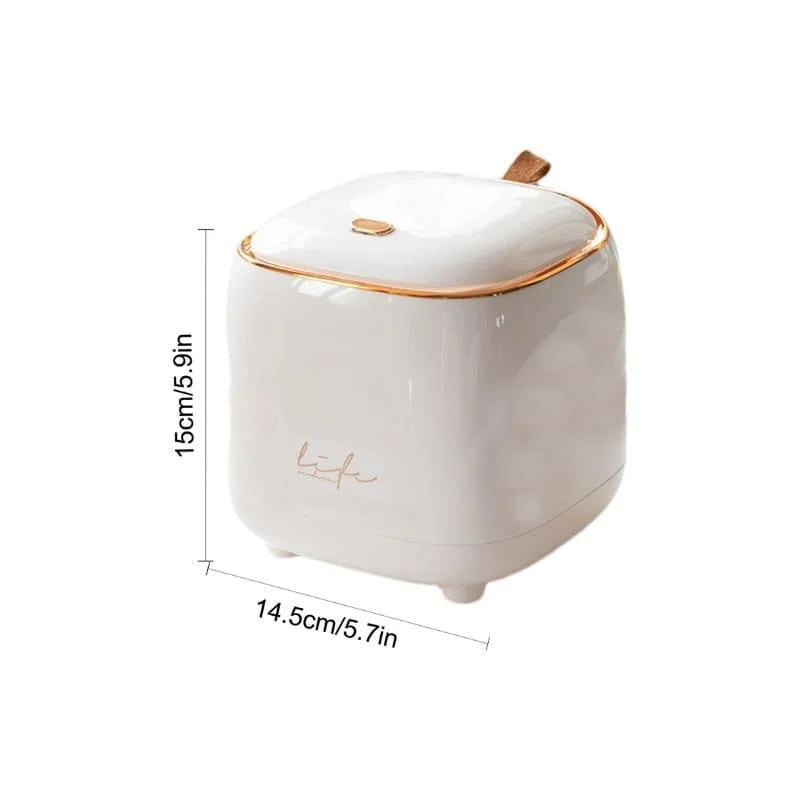 Lixeira de Mesa Automática com Sensor para Banheiro e Cozinha Lenogue