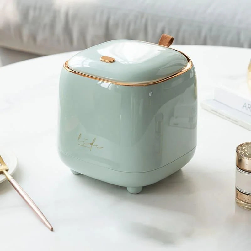 Lixeira de Mesa Automática com Sensor para Banheiro e Cozinha Lenogue Verde