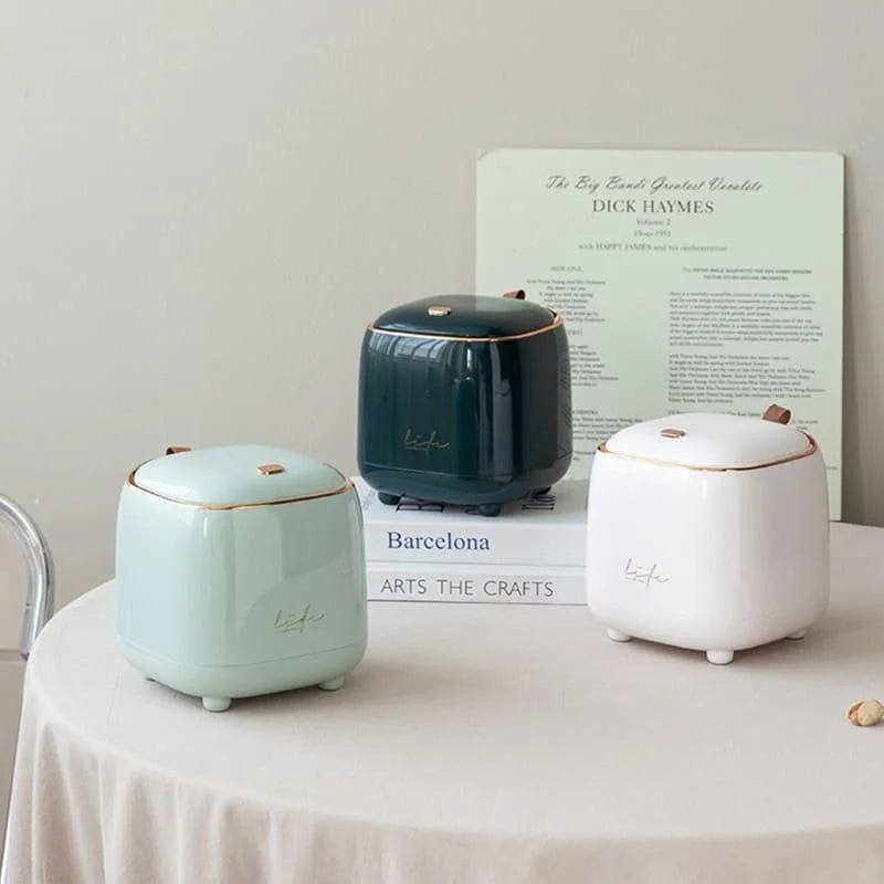 Lixeira de Mesa Automática com Sensor para Banheiro e Cozinha Lenogue