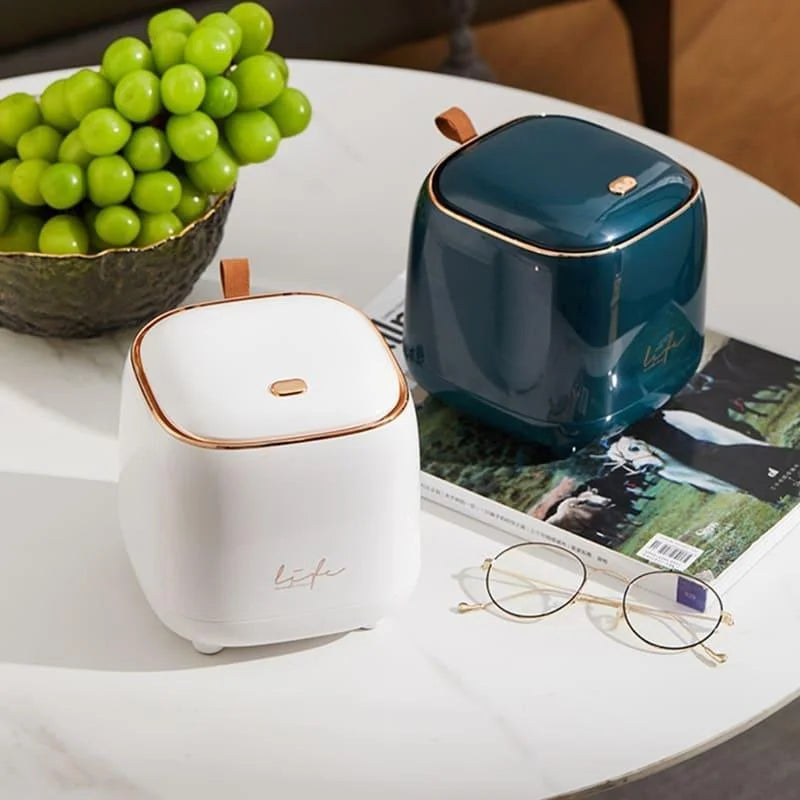 Lixeira de Mesa Automática com Sensor para Banheiro e Cozinha Lenogue