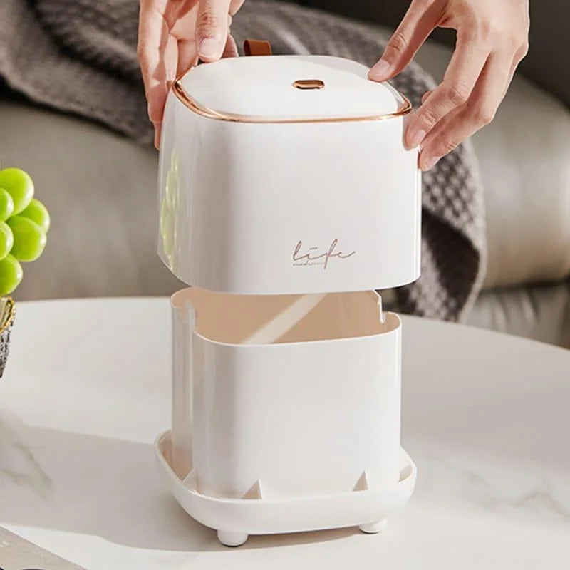 Lixeira de Mesa Automática com Sensor para Banheiro e Cozinha Lenogue
