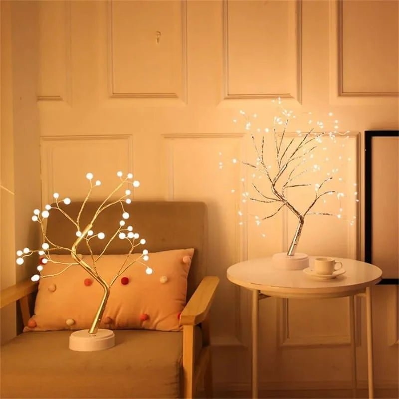 Luminária árvore de Led Decorativa para Quarto Sala e Mesa Lenogue