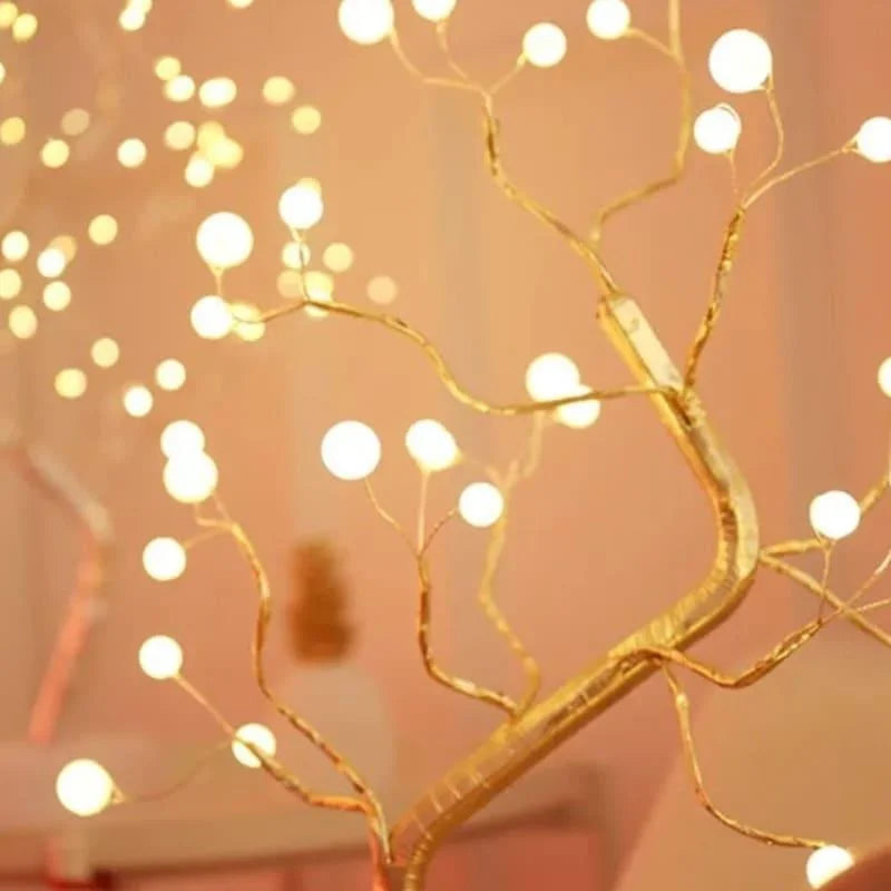 Luminária árvore de Led Decorativa para Quarto Sala e Mesa Lenogue