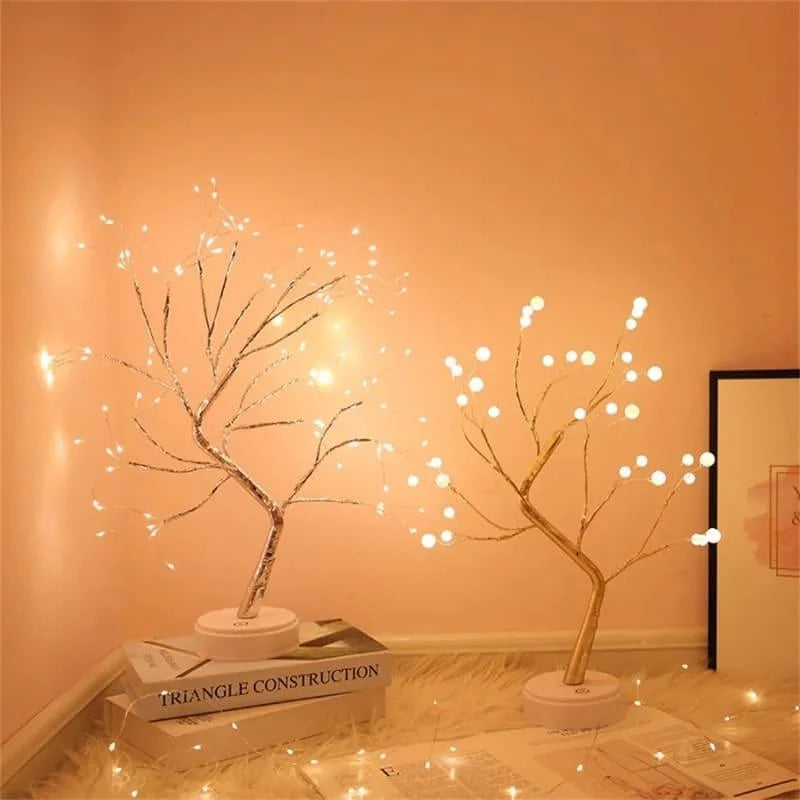 Luminária árvore de Led Decorativa para Quarto Sala e Mesa Lenogue