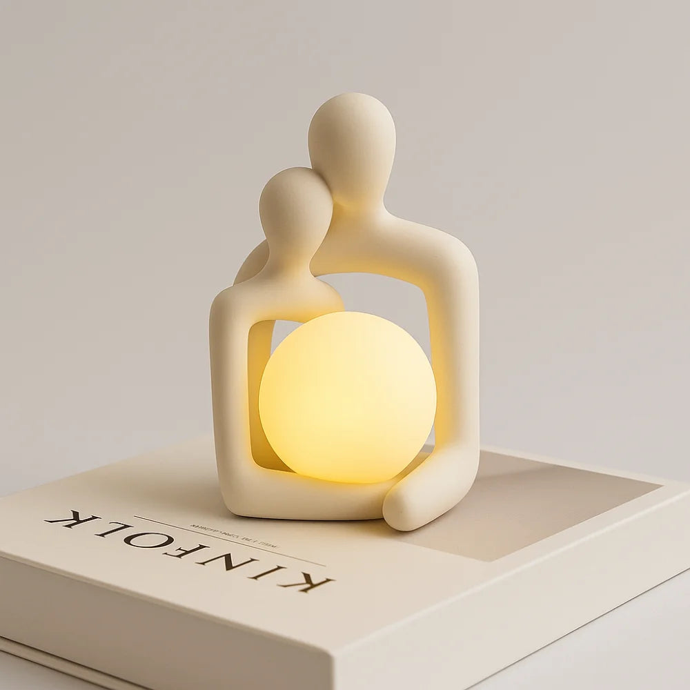 Luminária de Casal Estilo Nórdico para Quarto e Decoração Lenogue Branco (mod. B)