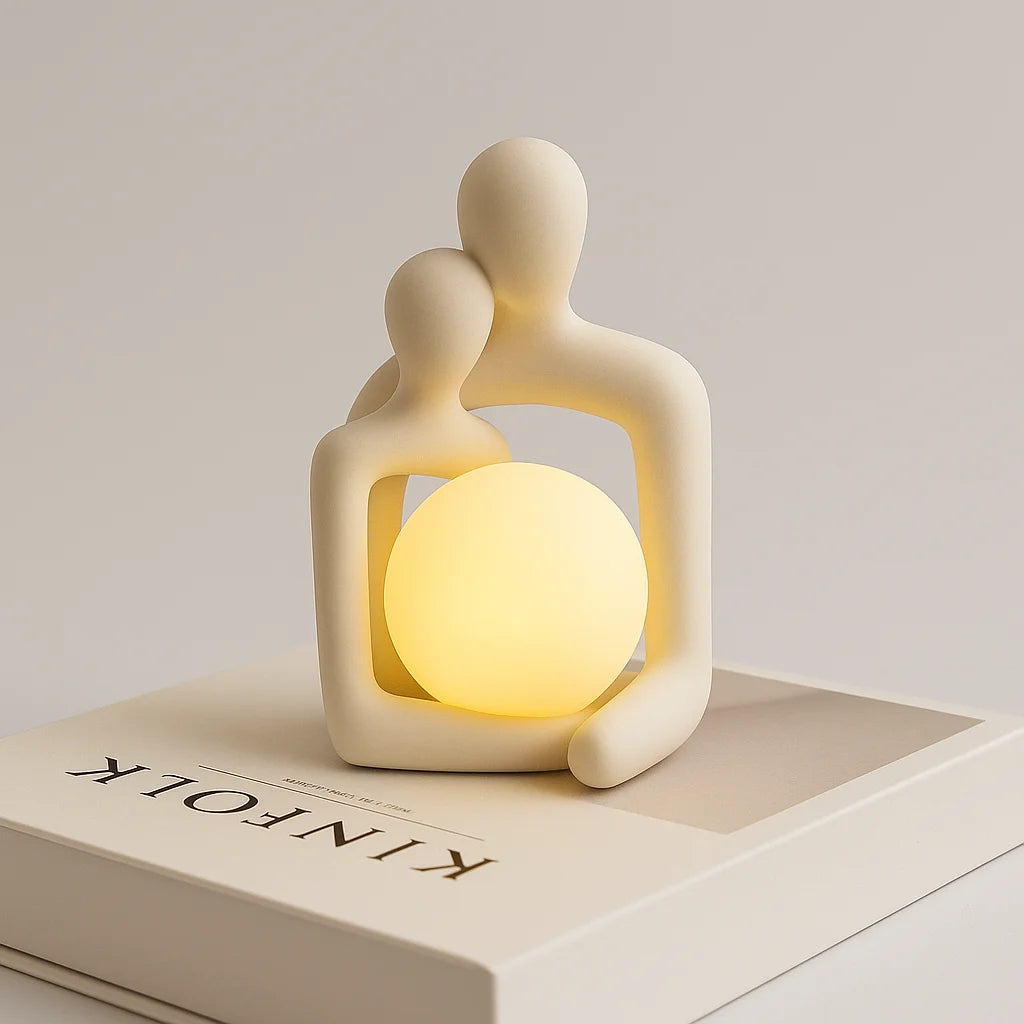 Luminária de Casal Estilo Nórdico para Quarto e Decoração Lenogue Branco (mod. B)