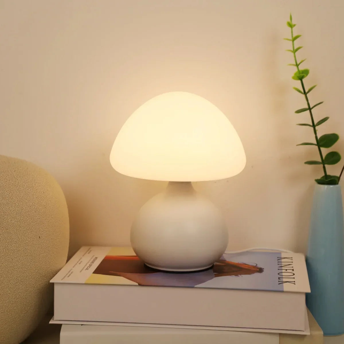 Luminária de Mesa Cogumelo Lumière Multicores Luz Regulável Lenogue