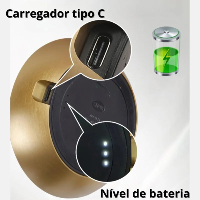 Luminária de Mesa Led sem Fio Recarregável para Decoração Noturna Lenogue