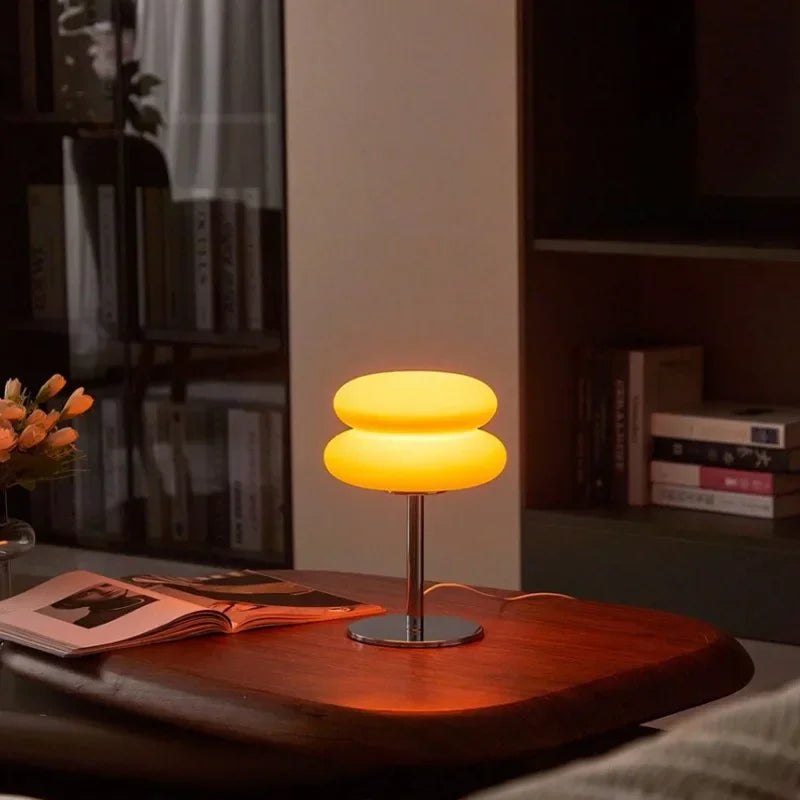 Luminária de Mesa Nuvem Branca Lueur Cristal Luz Regulável Lenogue Branco