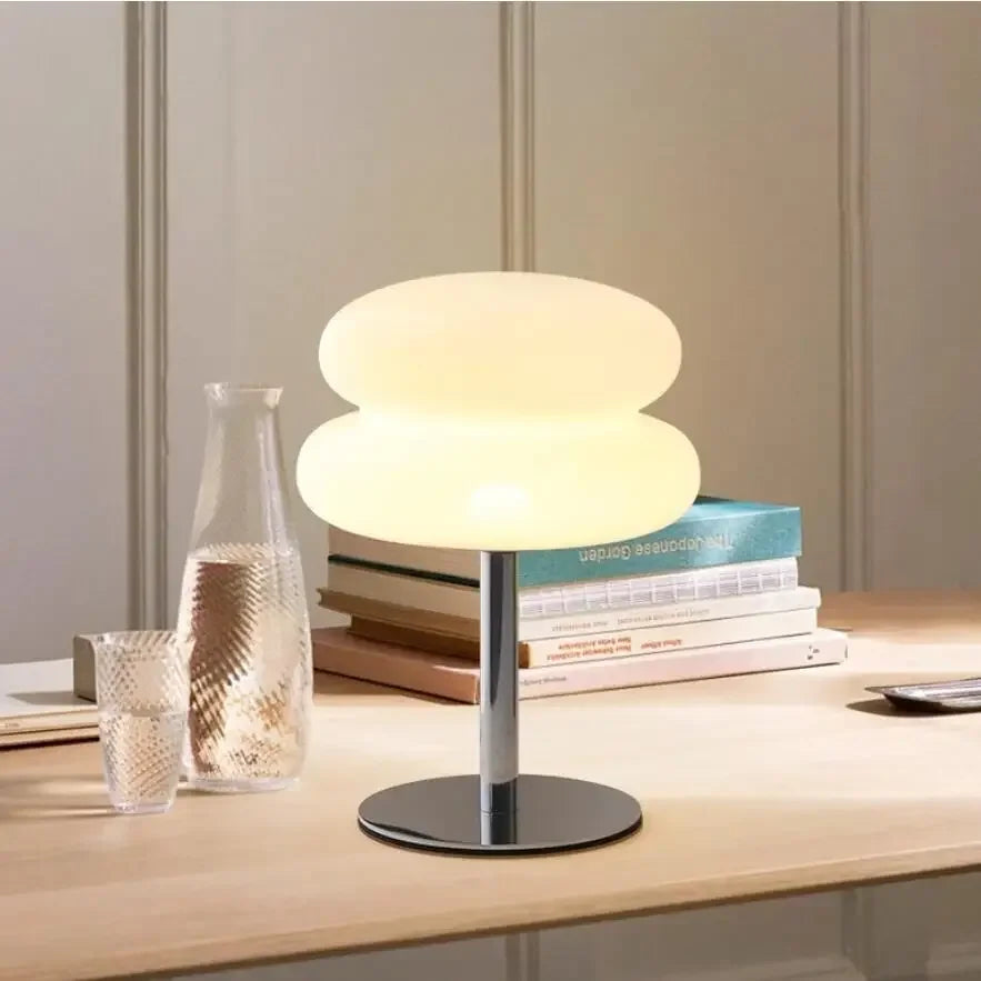 Luminária de Mesa Nuvem Branca Lueur Cristal Luz Regulável Lenogue Branco