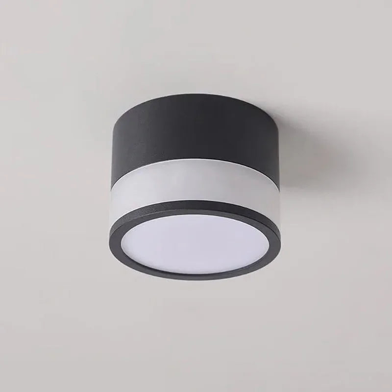 Luminária de Teto Led Alumínio Estilo Nórdico para Sala Lenogue Preto / Branco Natural 4k
