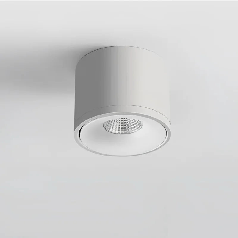 Luminária de Teto Led Rotativa Dimerizável em Alumínio Moderno Lenogue Branco