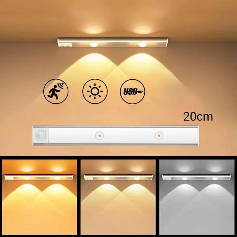 Luminária Led Magnética com Sensor de Movimento e Bateria Lenogue