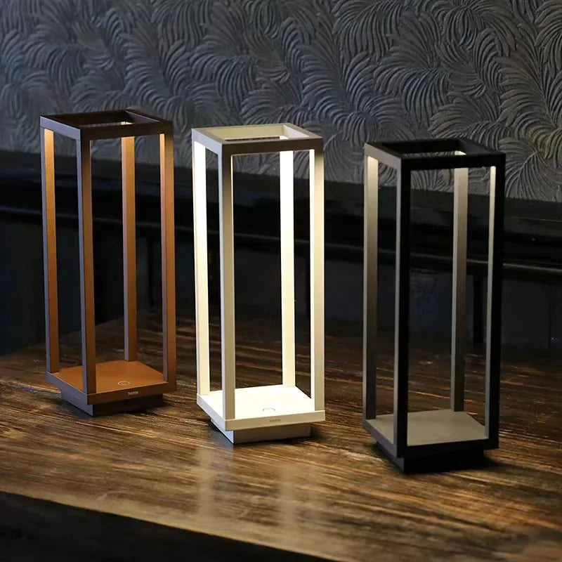 Luminária Led sem Fio com Toque e Bateria Recarregável Lenogue Preto