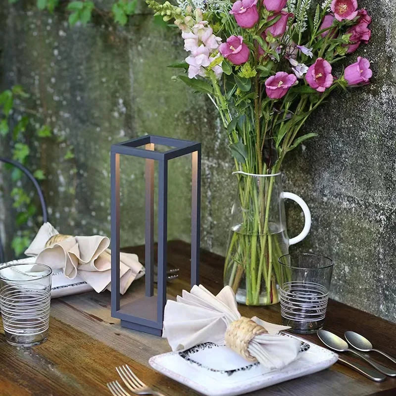 Luminária Led sem Fio com Toque e Bateria Recarregável Lenogue Preto