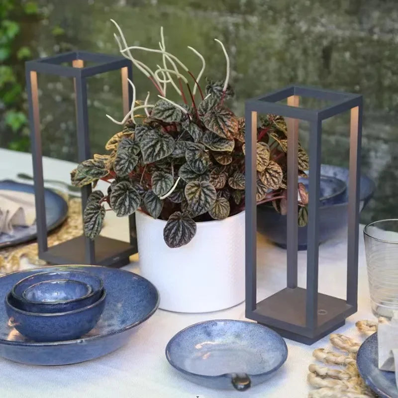 Luminária Led sem Fio com Toque e Bateria Recarregável Lenogue Preto