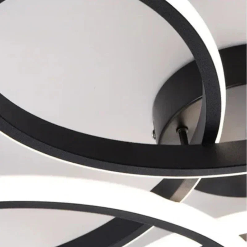 Lustre de Teto em Alumínio com Design Floral para Sala e Quarto Lenogue