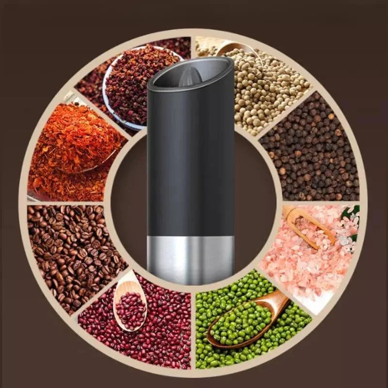 Moedor Elétrico de Pimenta e Temperos Aço Inox Lenogue