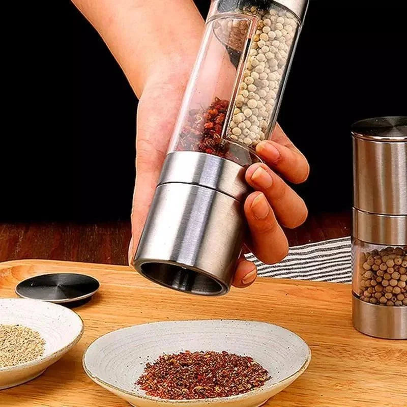Moedor Manual 2 em 1 de Pimenta e Temperos Inox Lenogue