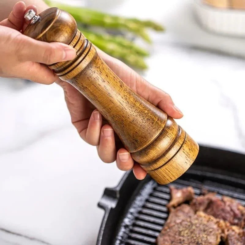 Moedor Manual de Pimenta e Temperos em Madeira Lenogue