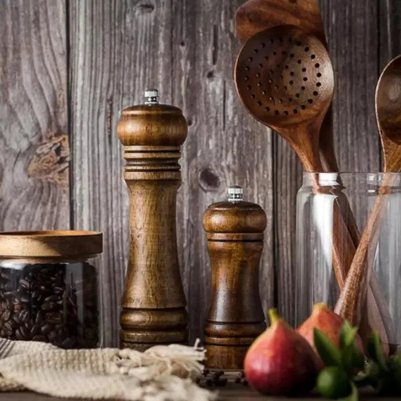 Moedor Manual de Pimenta e Temperos em Madeira Lenogue