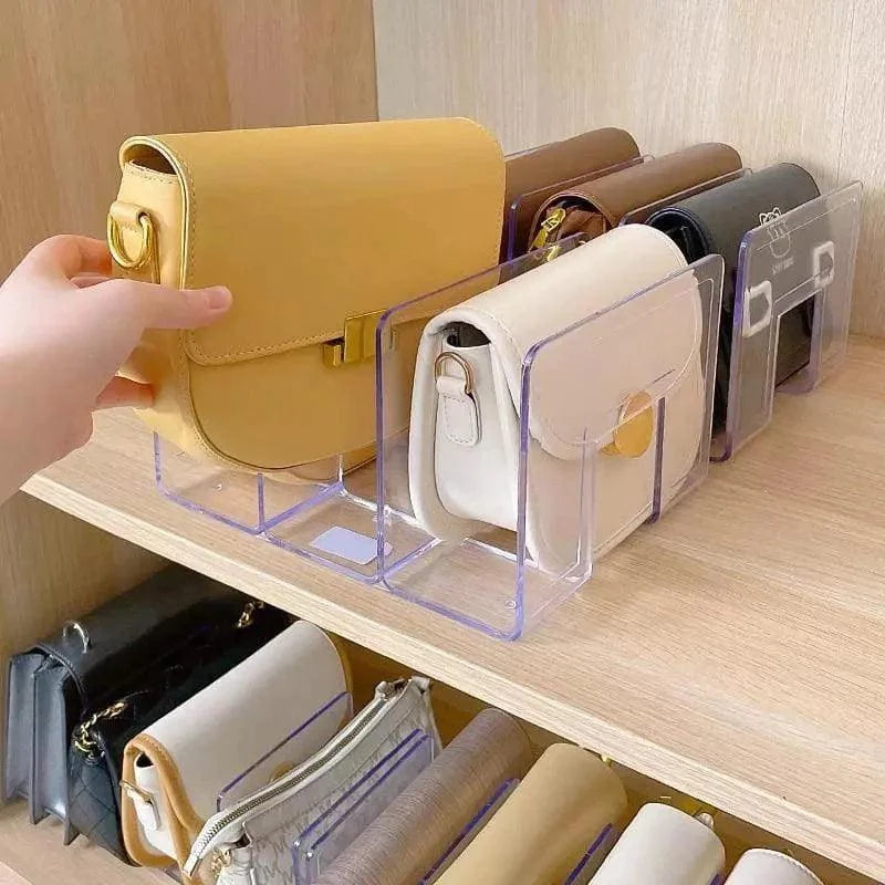 Organizador de Bolsas e Acessórios Acrílico Transparente Lenogue