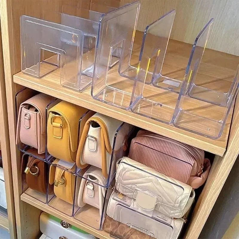 Organizador de Bolsas e Acessórios Acrílico Transparente Lenogue