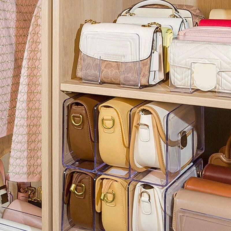 Organizador de Bolsas e Acessórios Acrílico Transparente Lenogue