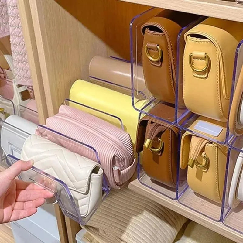 Organizador de Bolsas e Acessórios Acrílico Transparente Lenogue