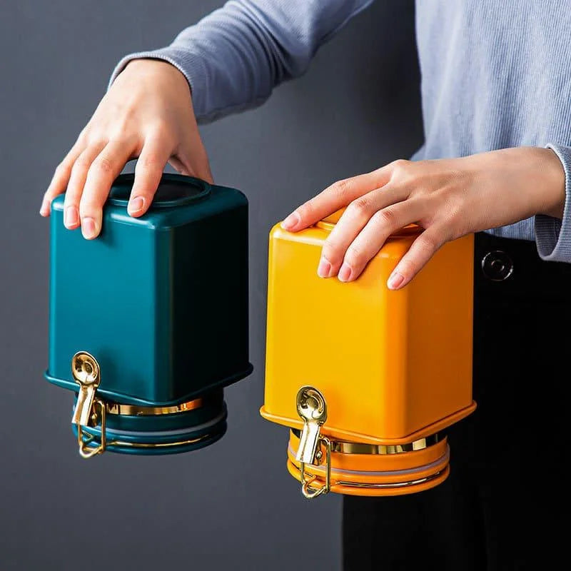 Organizador de Cozinha Porta Alimentos Hermético com Tampa Vedação Lenogue