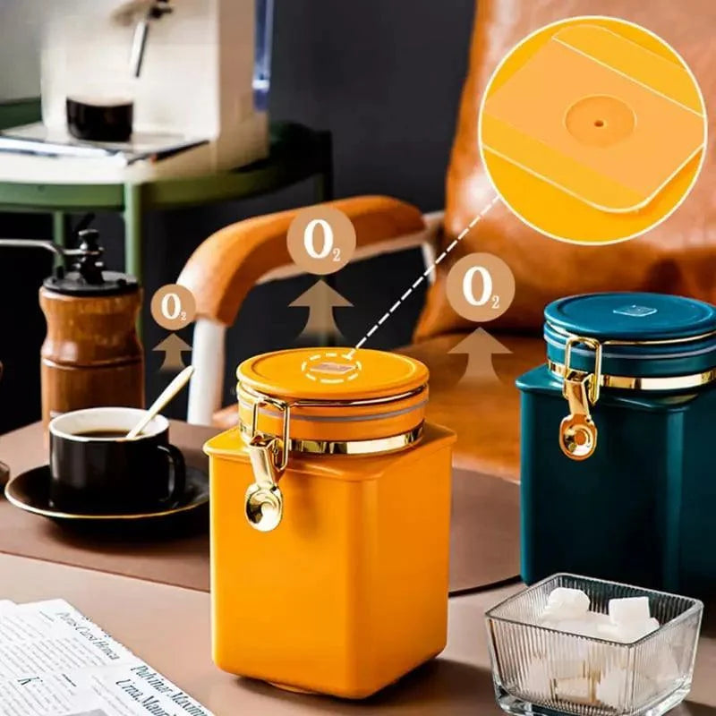 Organizador de Cozinha Porta Alimentos Hermético com Tampa Vedação Lenogue