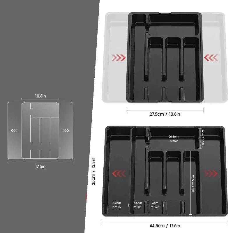 Organizador de Gaveta Cozinha Expansível para Talheres e Utensílios Lenogue