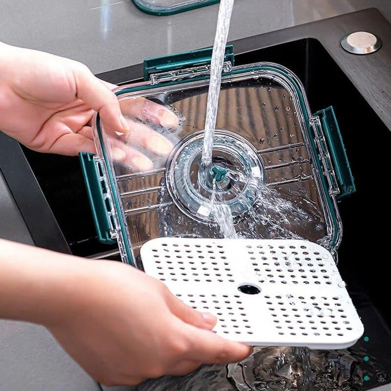 Organizador de Geladeira Transparente com Marcador Data para Alimentos Lenogue