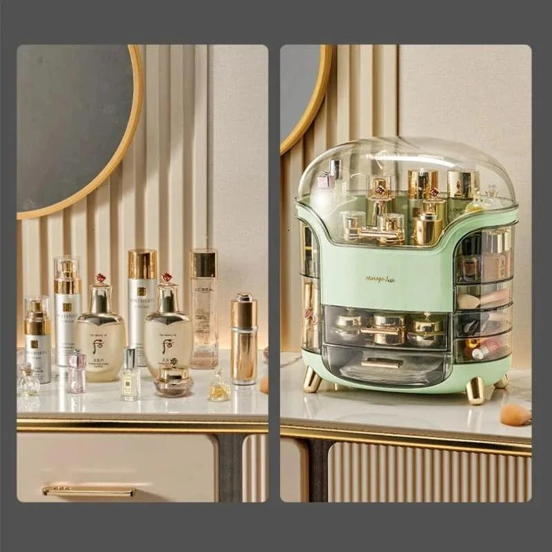 Organizador de Maquiagem Acrílico Transparente para Bancada Beleza Lenogue