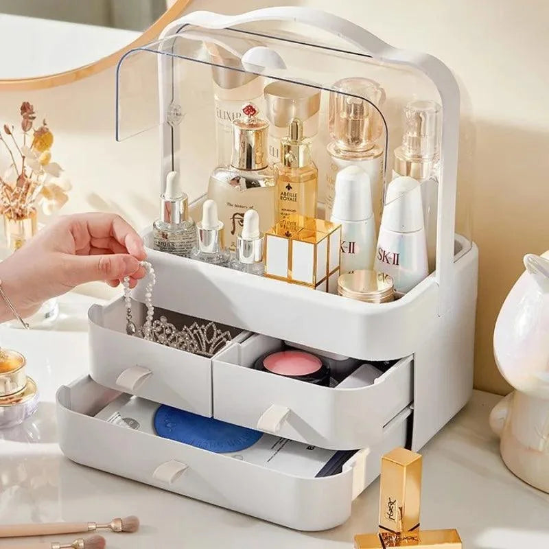 Organizador de Maquiagem e Joias Impermeável Multicolor para Mesa Lenogue
