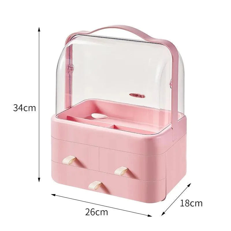 Organizador de Maquiagem e Joias Impermeável Multicolor para Mesa Lenogue